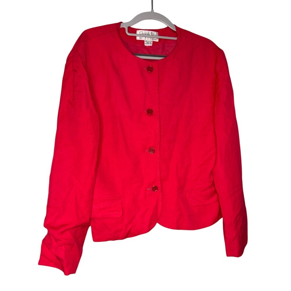 Christian Dior The Suit vintage hot pink Barbiecore blazer career business